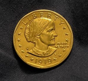 Gold Plated Susan B Anthony