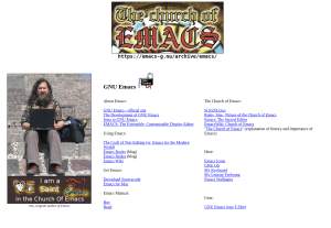 Emacs fan site